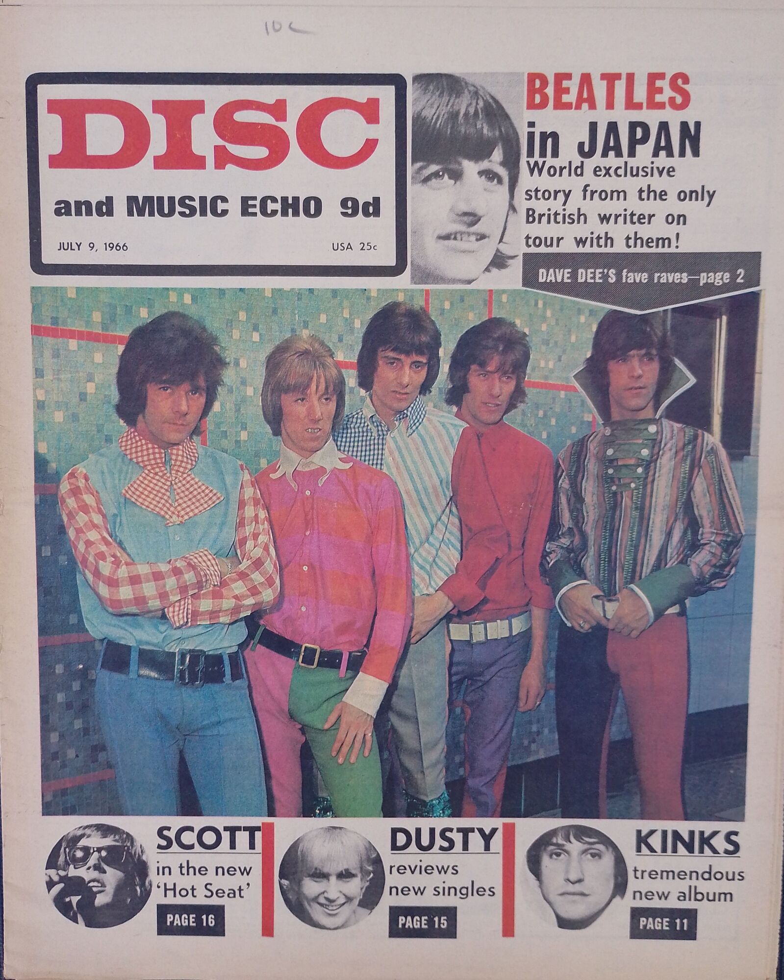 Cover of Disc, July 9, 1966
