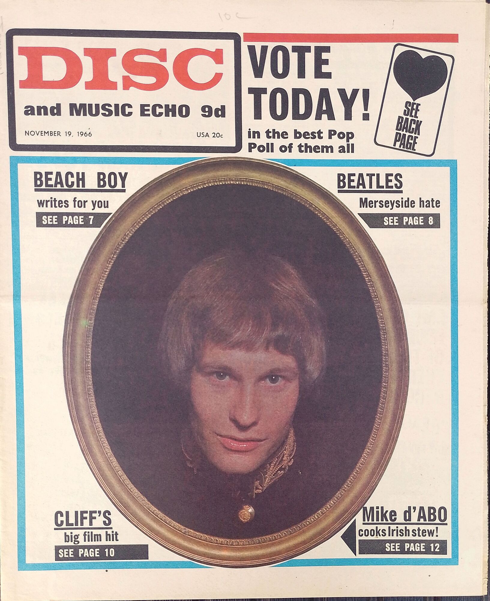 Cover of Disc, November 19, 1966