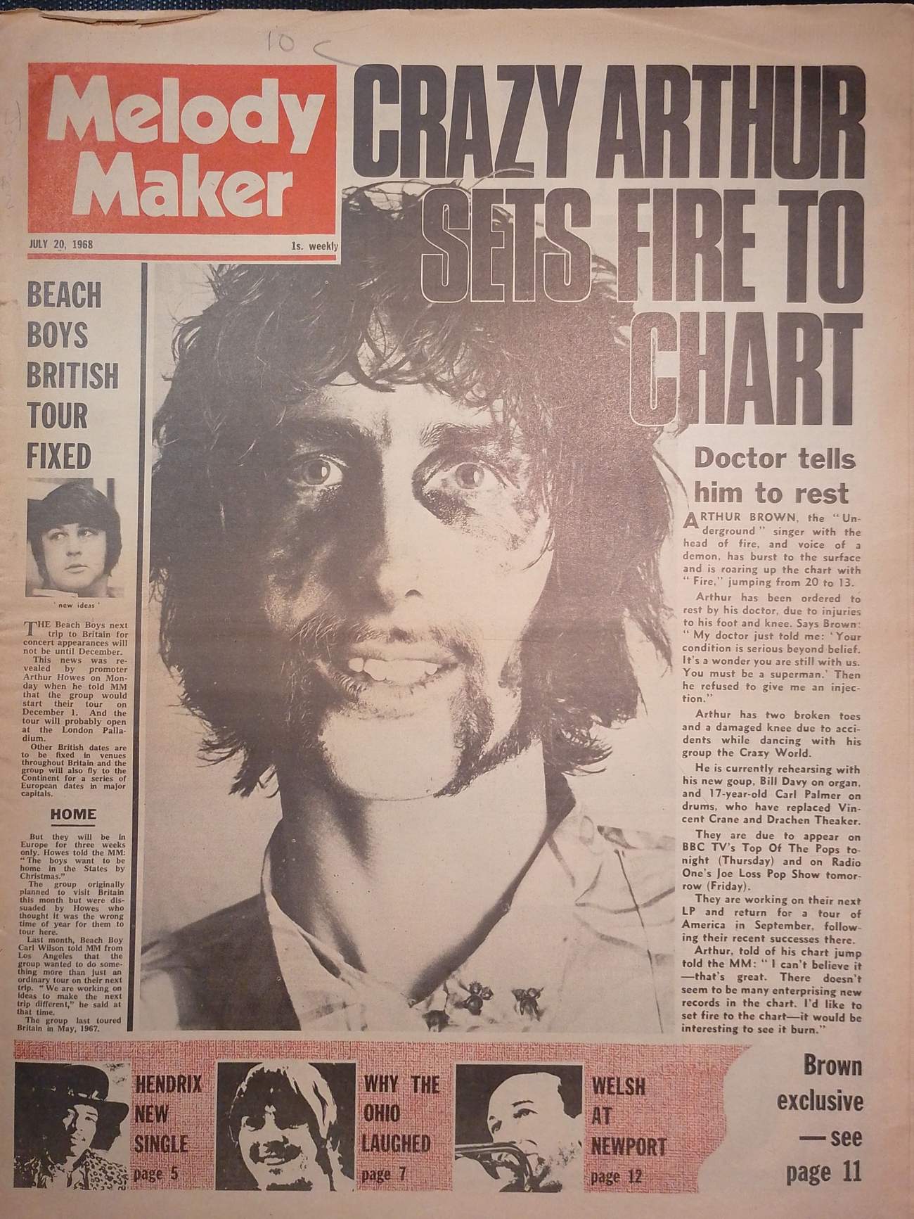 Melody Maker, July 20, 1968