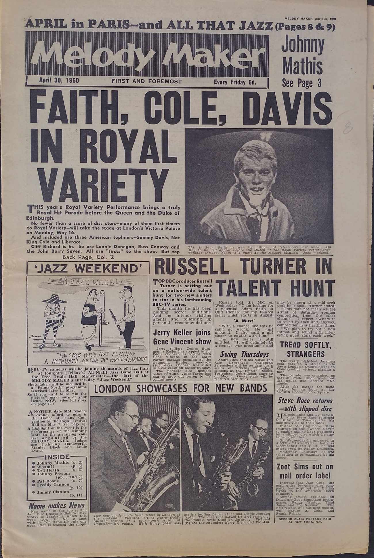Melody Maker, April 30, 1960