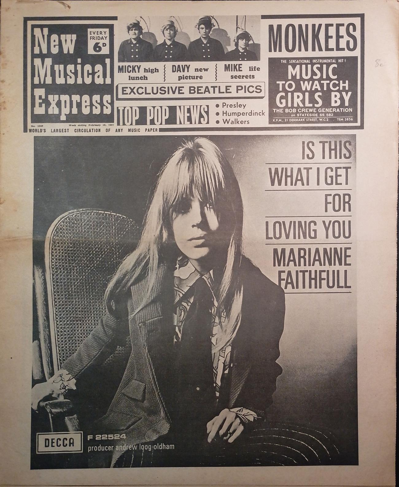 New Musical Express, February 18, 1967