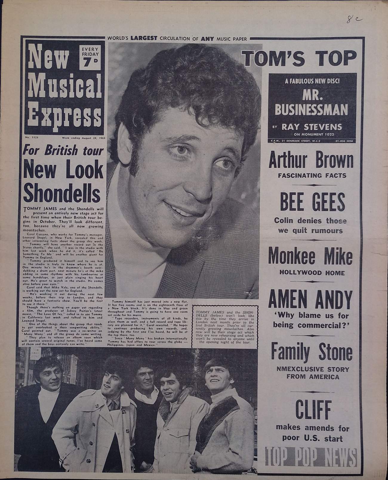New Musical Express, August 24, 1968