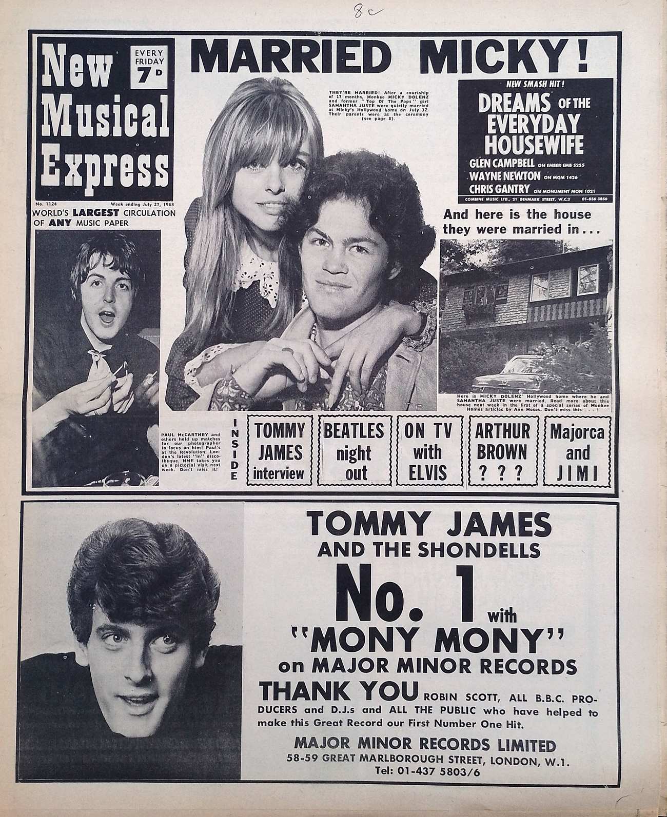 New Musical Express, July 27, 1968