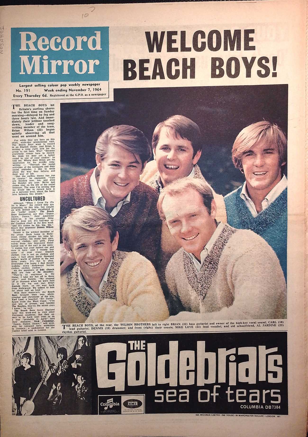 Record Mirror, November 7, 1964