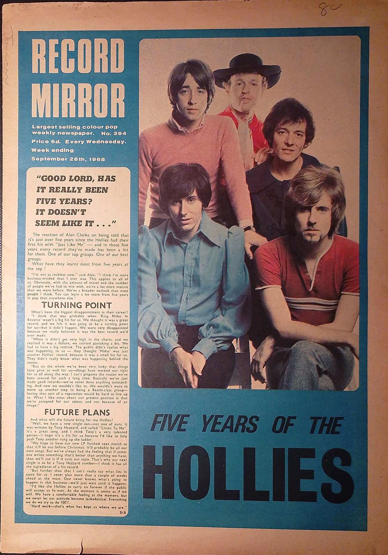 Record Mirror, September 28, 1968