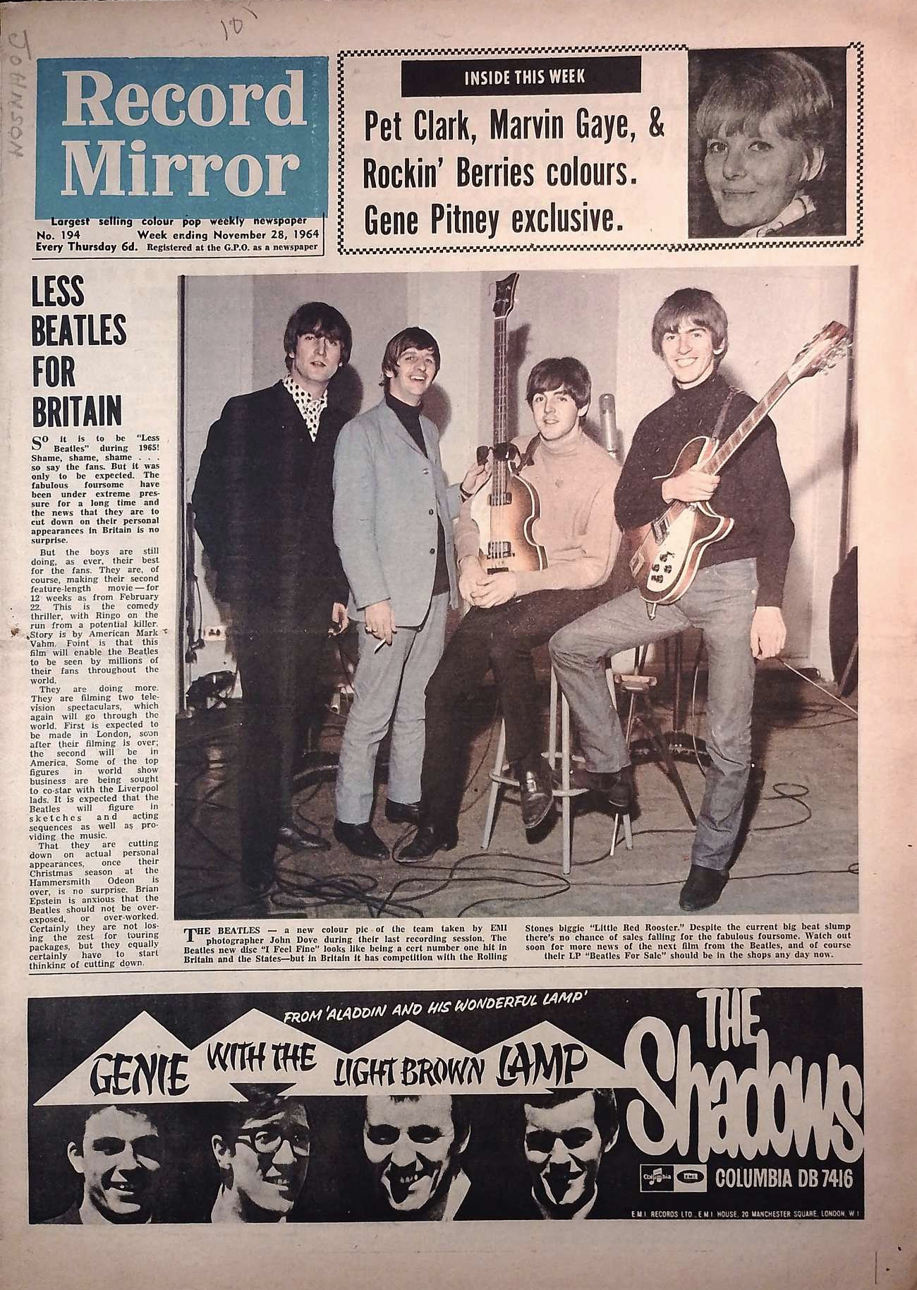 Record Mirror, November 28, 1964